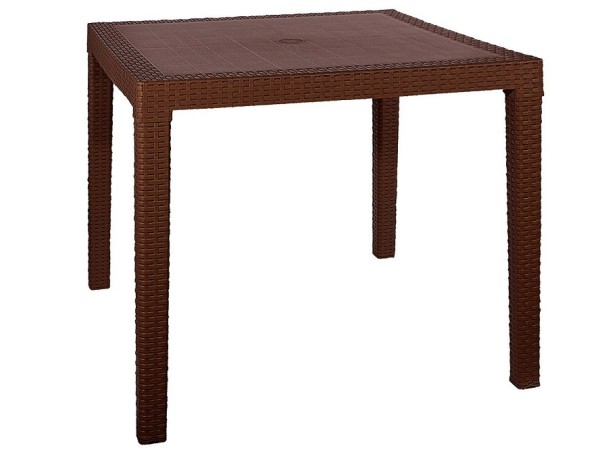 Стол квадратный FIJI Quatro Table Коричневый купить в Жердевке