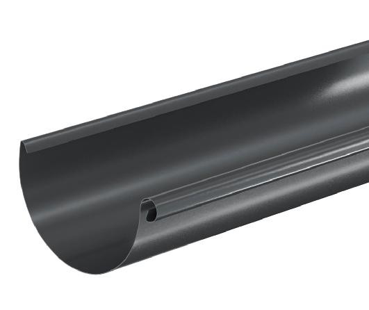 Водосток Aquasistem, система 125x90 - Водосточный желоб 3.00м RAL 7024 Тёмно-серый купить в Жердевке