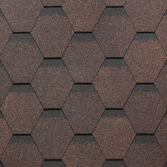 Гибкая черепица Docke, коллекция Сота – Коричневый купить в Жердевке