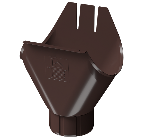 Воронка желоба D125 Döcke STAL PREMIUM Шоколад, (RAL 8019) купить в Жердевке