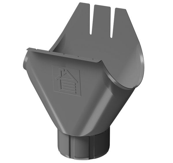 Воронка желоба D125 Döcke STAL PREMIUM Графит, (RAL 7024) купить в Жердевке