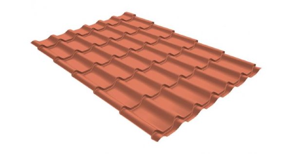 Металлочерепица классик GL 0,5 Quarzit Cuprum Steel купить в Жердевке