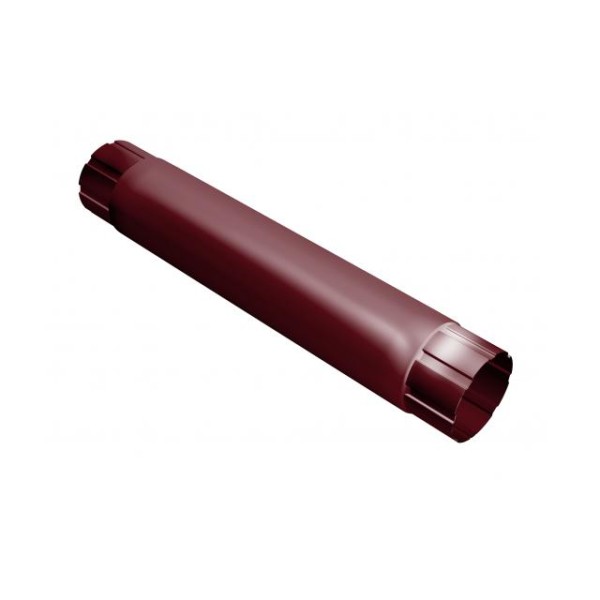 Водосток Grand Line 125x90 –Труба соединительная 1 метр RAL 3005 купить в Жердевке