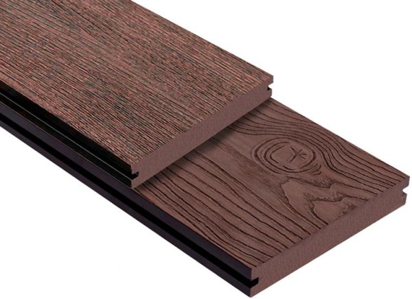 Террасная доска ДПК Outdoor 3D полнотелая STORM/OCEAN BROWN коричневая микс купить в Жердевке