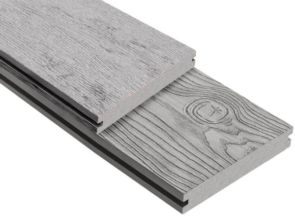 Террасная доска ДПК Outdoor 3D полнотелая STORM/OCEAN GREY серая микс купить в Жердевке