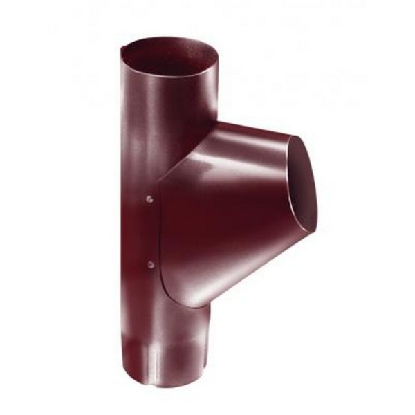 Водосток Grand Line 125x90 – Тройник трубы RAL 3005 купить в Жердевке