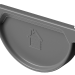 Заглушка желоба D125 Döcke STAL PREMIUM Графит, (RAL 7024) купить в Жердевке