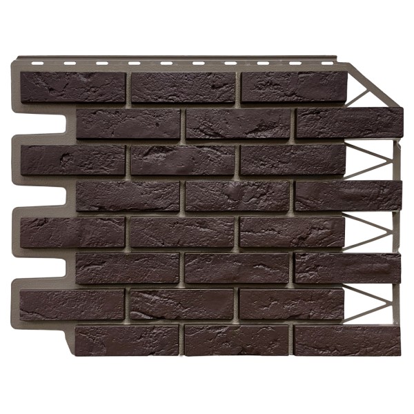 Фасадная панель FineBer, Кирпич Баварский, Темно коричневый купить в Жердевке