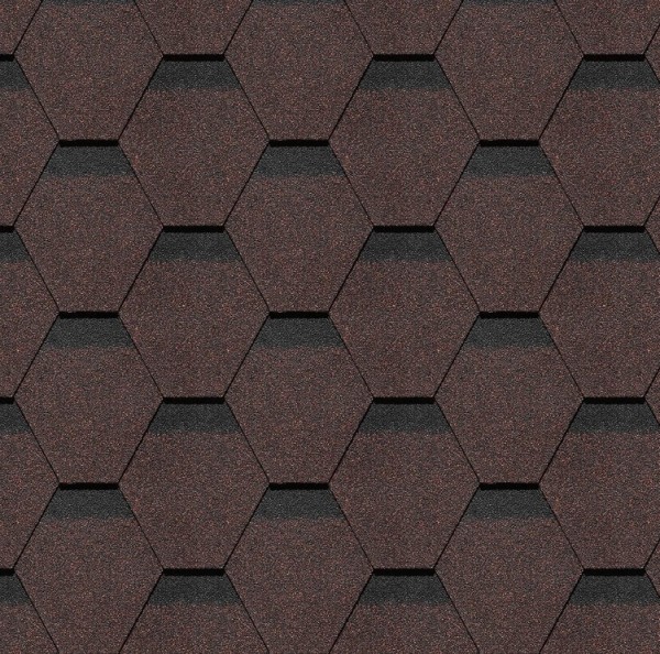 Гибкая черепица Docke, коллекция Шеффилд – Корица купить в Жердевке