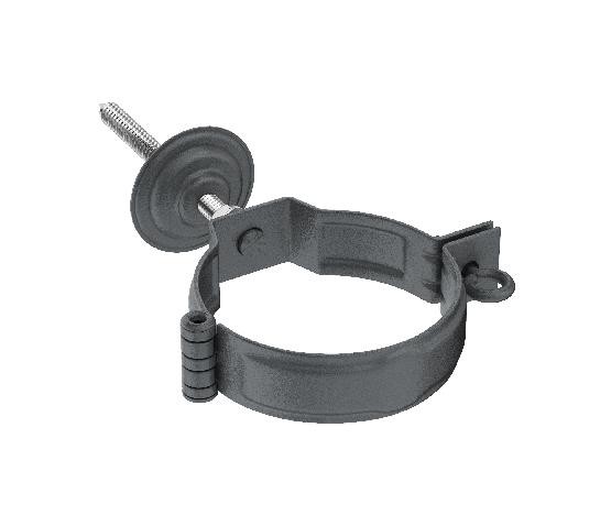 Водосток Aquasistem, Система 125/90 - Декоративный хомут c метизом в сборе RR 23 Маренго matt купить в Жердевке