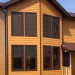 Фиброцементный сайдинг Latonit Красное дерево (RAL 8001/8008) купить в Жердевке