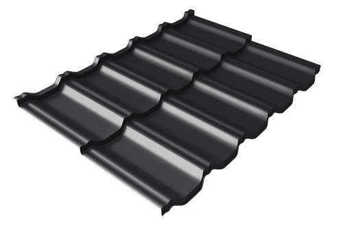 Металлочерепица модульная Квинта Uno Grand Line c 3D резом 0,5 Rooftop Matte RAL 9005 черный купить в Жердевке