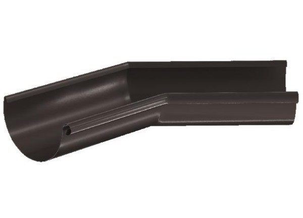 Водосток Aquasistem, система 150/100 - Угол желоба,внутренний 135° RR 32 Тёмно-Коричневый купить в Жердевке