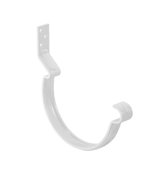 Водосток Aquasistem, система 125x90 - Крюк крепления желоба короткий RAL 9003 Белый купить в Жердевке