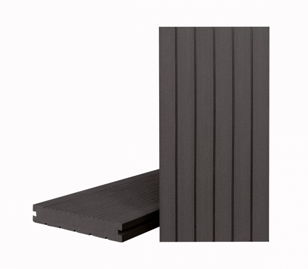 Террасная доска Классик Чёрное дерево (полнотелая с пазом) купить в Жердевке