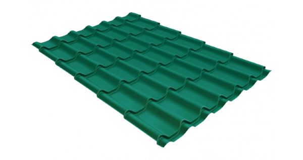 Металлочерепица классик 0,5 Satin RAL 5021 купить в Жердевке