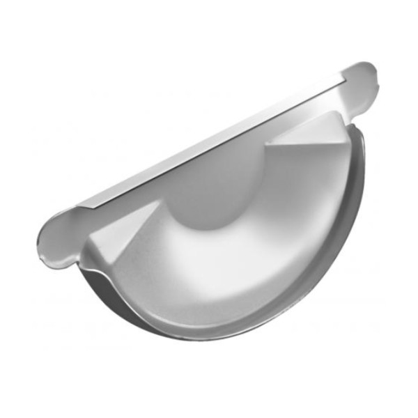 Водосток Grand Line 125x90 – Заглушка желоба RAL 9003 купить в Жердевке