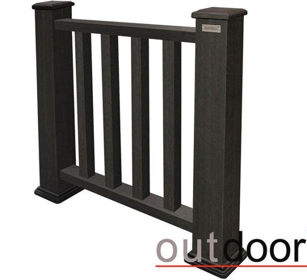 Ограждение из ДПК Outdoor Классик 3D STORM чёрный купить в Жердевке