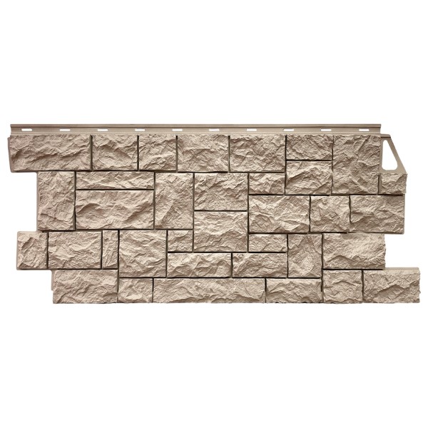 Фасадная панель FineBer, Камень Дикий, Песочный купить в Жердевке