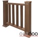Ограждение из ДПК Outdoor Классик 3D STORM коричневый микс купить в Жердевке