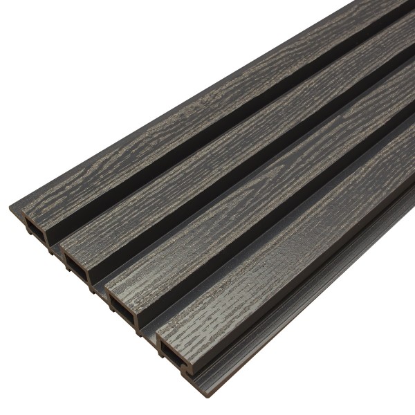 Фасадная доска из ДПК Faynag Wood Рейка Мокрый Асфальт купить в Жердевке