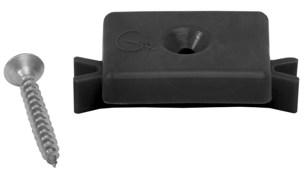 Пластиковая клипса с саморезом, Grinder шовный монтаж 5 mm чёрный купить в Жердевке
