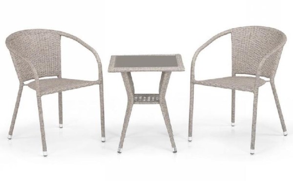 Комплект плетеной мебели AFINA из иск. ротанга T25C/Y137C-W85 Latte 2Pcs купить в Жердевке