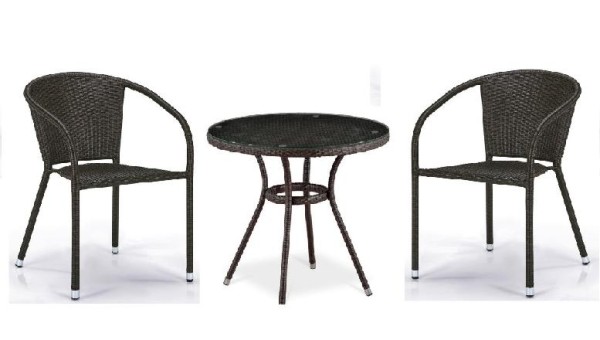 Комплект плетеной мебели AFINA из иск. ротанга Асоль-7 T282ANT/Y137C-W53 Brown 2Pcs купить в Жердевке