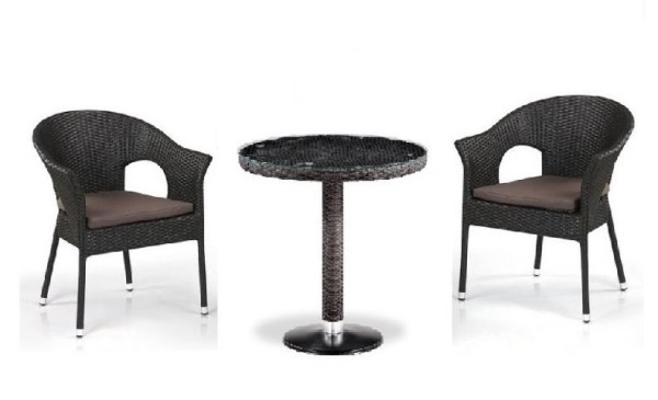 Комплект плетеной мебели AFINA из иск. ротанга T601/Y79A-W53 Brown 2Pcs купить в Жердевке