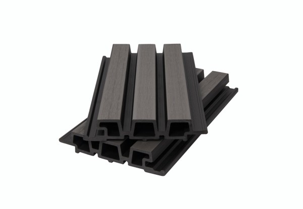 Фасадная панель брусковая двухцветная co-extrusion, grey dark купить в Жердевке
