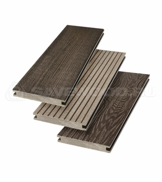 Террасная доска SW Fraxinus (R) полнотелая «SaveWood» Темно-коричневый купить в Жердевке