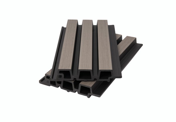 Фасадная панель брусковая двухцветная co-extrusion, snow mix купить в Жердевке