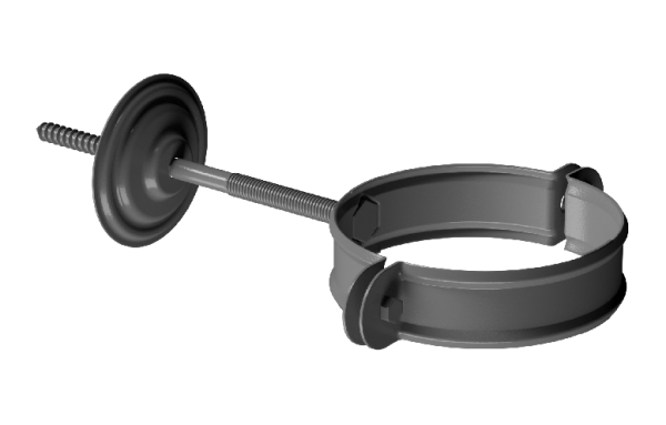 Хомут трубы D90 Döcke STAL PREMIUM Графит, (RAL 7024) купить в Жердевке