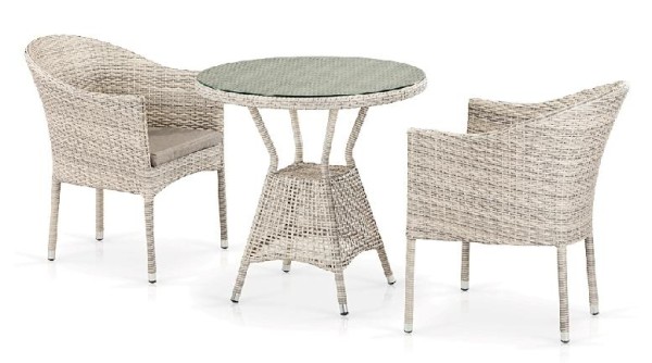 Комплект плетеной мебели AFINA из иск. ротанга T705ANT/Y350-W85 Latte 2Pcs купить в Жердевке