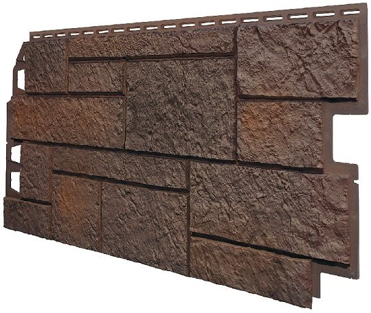 Фасадная панель VOX Sandstone (Сандстоун) темно коричневый купить в Жердевке