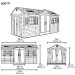 Сарай пластиковый LifeTime 15x8 DD купить в Жердевке