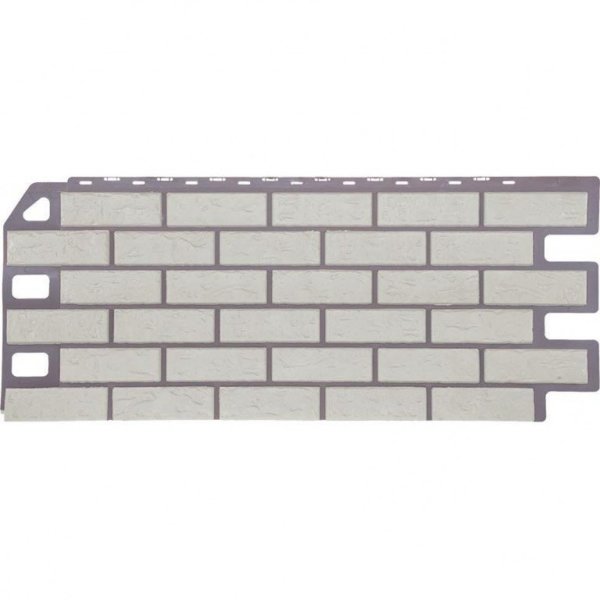 Фасадная панель FineBer, Кирпич, Мелованный белый купить в Жердевке