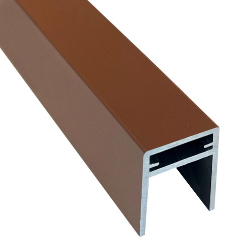 П-профиль Алюминиевый EasyDecking 35x25 Коричневый купить в Жердевке
