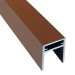 П-профиль Алюминиевый EasyDecking 35x25 Коричневый купить в Жердевке