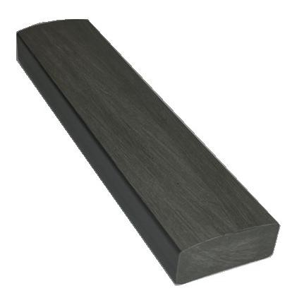 Лавочный брус Ecodecking Некст полнотелый брашированный 70х35 графит купить в Жердевке