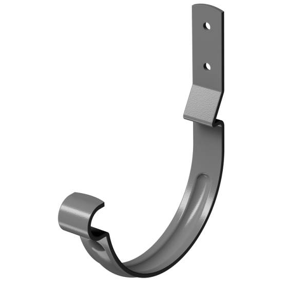 Карнизный крюк короткий (гнутый) D125 Döcke STAL PREMIUM Графит, (RAL 7024) купить в Жердевке