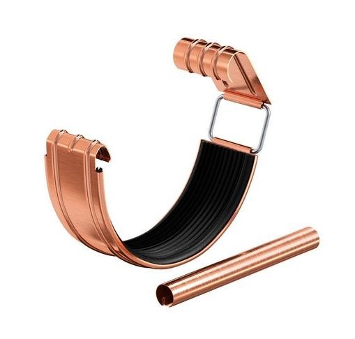 Водосток Aquasistem, система 150/100 - Соединитель желоба с уплотнителем медный купить в Жердевке