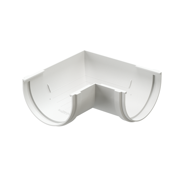 Угол желоба 90˚ Docke Premium ПВХ - Пломбир купить в Жердевке